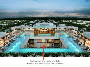 Apartamento a pasos de la Quinta Avenida, rooftop, en venta Playa del Carmen.