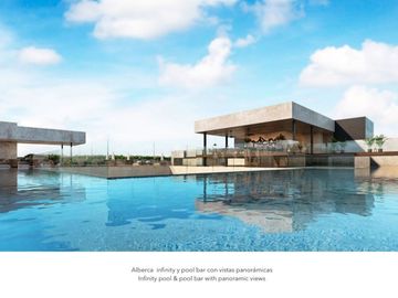Apartamento a pasos de la Quinta Avenida, rooftop, en venta Playa del Carmen.