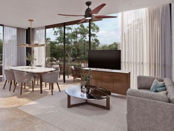 Apartamento a pasos de la Quinta Avenida, rooftop, en venta Playa del Carmen.
