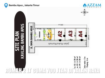 RUMAH 2 LANTAI 0 KM JALAN RAYA BAMBU APUS JAKARTA TIMUR