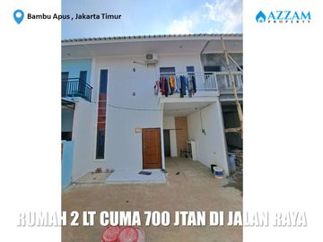 RUMAH 2 LANTAI 0 KM JALAN RAYA BAMBU APUS JAKARTA TIMUR