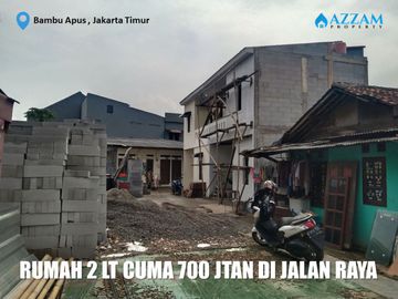 RUMAH 2 LANTAI 0 KM JALAN RAYA BAMBU APUS JAKARTA TIMUR