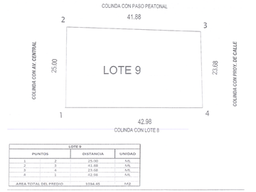 Terreno en Venta por Av. Central, Ciudad del Carmen