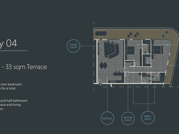 Departamento en venta 2R + Flex  al norte de Mérida cerca de The Harbor