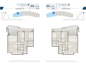 Torres Zafiro Nordelta: Departamento 3 ambientes