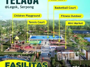 Perumahan Telaga Cluster Maninjau&Tondano type 27/60 2KT hanya 300jt an,5mnt dari Exit Tol baru Serpong-Balaraja