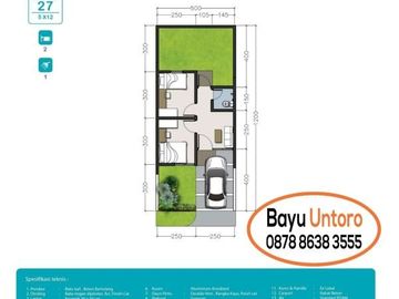 Perumahan Telaga Cluster Maninjau&Tondano type 27/60 2KT hanya 300jt an,5mnt dari Exit Tol baru Serpong-Balaraja