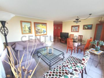 Departamento 3D 2B amoblado en condominio full equipado – Concón
