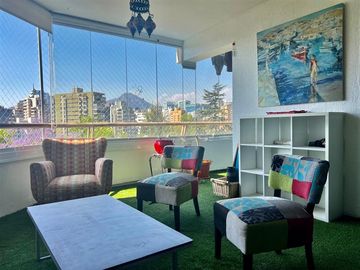 Departamento amoblado 4 dorm. 3 baños en Providencia