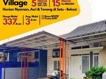 rumah setu bekasi timur bekasi free biaya,dp 13,5jt all in