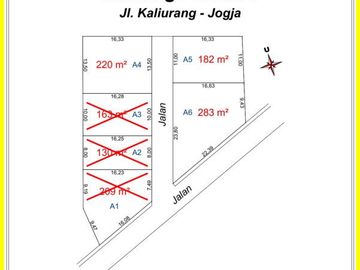 Tanah Perumahan Jl. Kaliurang Km 6,5: Luas 220m2, SHM