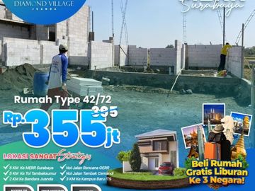 Diskon Besar, Call 08213993---- Perumahan Murah Sidoarjo 355Juta Diamond Village Juanda