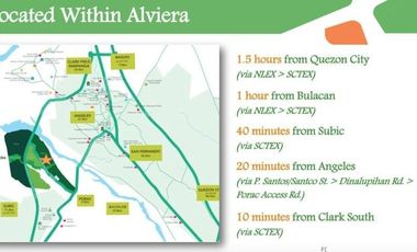 Lot/House and Lot for Sale Alviera Porac Pampanga