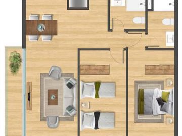 Departamento - Playa Mansa