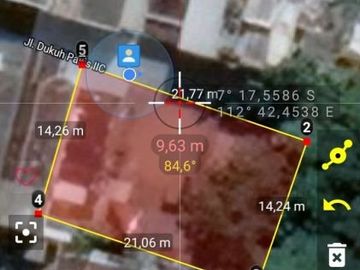 Dijual tanah langka dan murah di Dukuh Pakis *SN