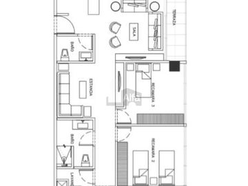 Penthouse en venta, Residencial Dinastia, Monterrey, Nuevo León. Penthouse en Tres Puertas