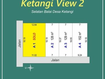 Tanah Dijual Murah SHM Barat Puskesmas Bagelen