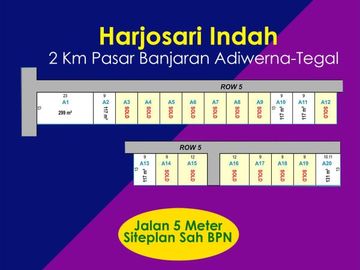 Dekat Yonif 407 Adiwerna Tanah Dijual: SHM Per Unit