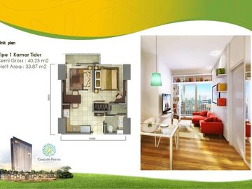 Casa De Parco Tower Magnolia Siap Huni di BSD City