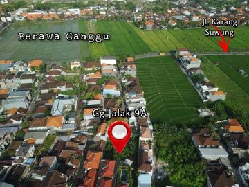 Tanah Siap Bangun 715m2 di Berawa Lingkungan Villa