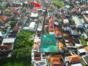 Tanah Siap Bangun 715m2 di Berawa Lingkungan Villa