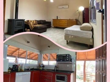 CASA DOS DORMITORIOS , MODERNA, PATIO GRANDE, PILETA