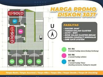 Rumah di cilodong bebas banjir dekat stasiun pd cina