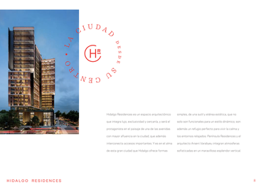 DEPARTAMENTO EN VENTA EN HIDALGO RESIDENCES #5B