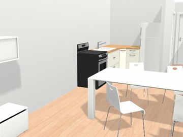 Departamento de 2 ambientes en pozo