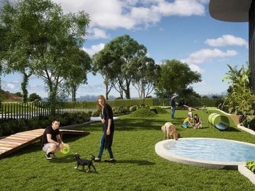 Apartamento con spa, area de niños, parque para perros, coworking, gimnasio, cig