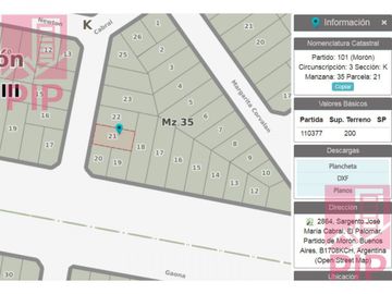 Casa  en Venta Haedo / Moron (B110 567)