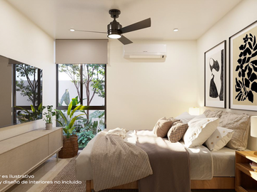 Departamento en venta Mérida Yucatán, Veta con  Rooftop Temozon Norte