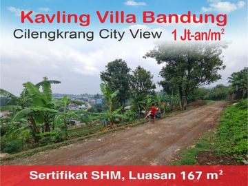 Dekat Ubertos Kapling Lebar 9 Meter Bandung City View
