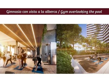 Departamento en edificio sustentable, con vista al mar, campo de golf