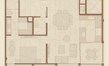 Departamento en Venta en Mérida, Época, Montes de Amé (Mod. 1+Flex)
