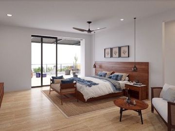 Terraza con alberca privada, penthouse, cuarto de serviico con baño, club de pla