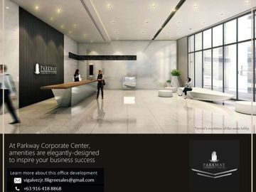 100++SQM Office space for sale in Filinvest City Alabang Parkway Corporate Center