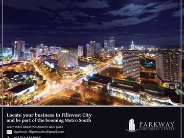 100++SQM Office space for sale in Filinvest City Alabang Parkway Corporate Center