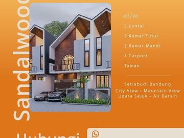 Dijual rumah mewah rasa villa view cantik di gegerkalong dkt UPI