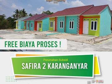 Rumah dijual murah biaya proses gratis
