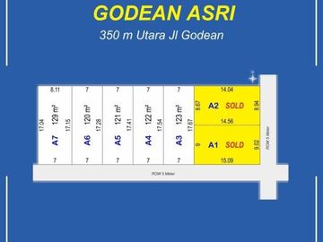 300 Meter dari Jalan Godean Jogjam Tanah Kavling Murah: SHM