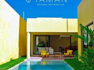 CASA EN PREVENTA, PRIV. TAMAN EN CONKAL CON 3 HAB Y PISCINA, OCTUBRE 2023