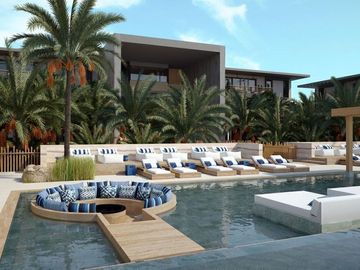 Condominio con vista al mar, en residencial de lujo con club de playa, spa