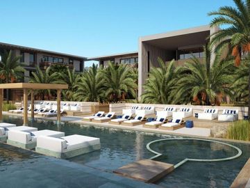 Condominio con vista al mar, en residencial de lujo con club de playa, spa