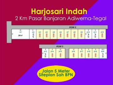 2 km Pasar Banjaran Tegal Tanah Dijual: SHM