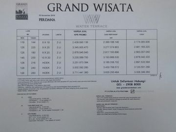 CLUSTER WATER TERRACE GRAND WISATA TAMBUN
