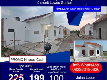 rumah murah gentan solo rumah waru baki kavling gentan tanah gentan