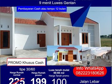 rumah murah gentan solo rumah waru baki kavling gentan tanah gentan