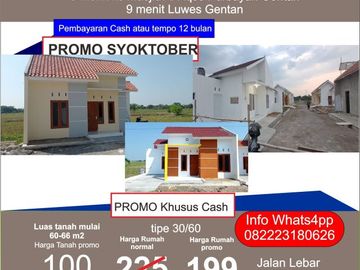 rumah murah gentan solo rumah waru baki kavling gentan tanah gentan