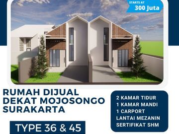 PERUMAHAN DEKAT UNIVERSITAS SETIABUDI MOJOSONGO SOLO